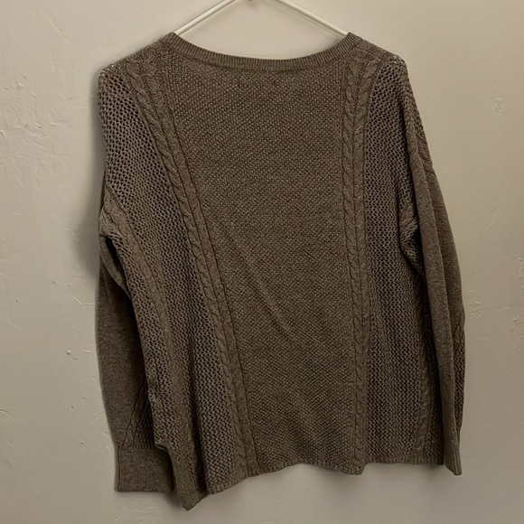 AEO Brown Fitted Knit Sweater - Picture 4 of 4